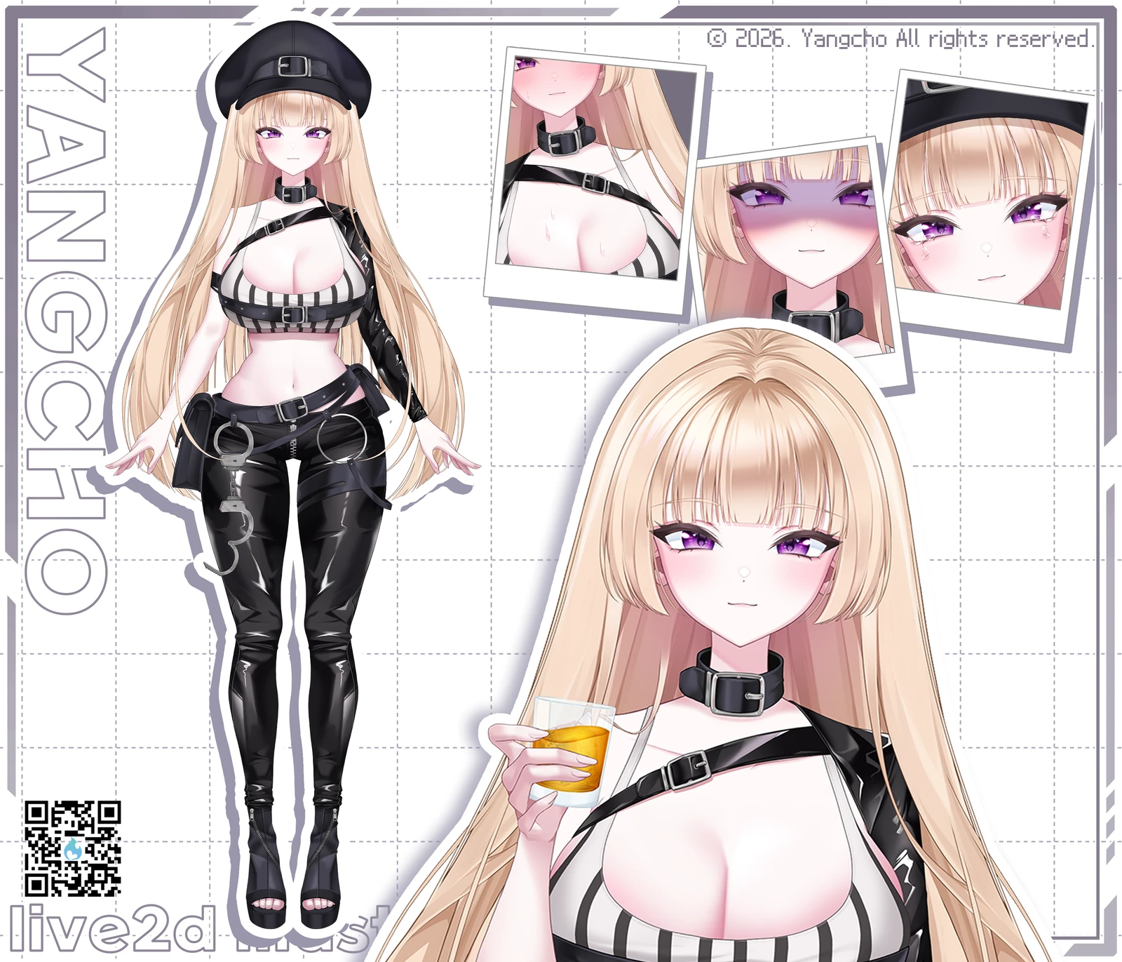 판매용 live2d 버츄얼 일러스트