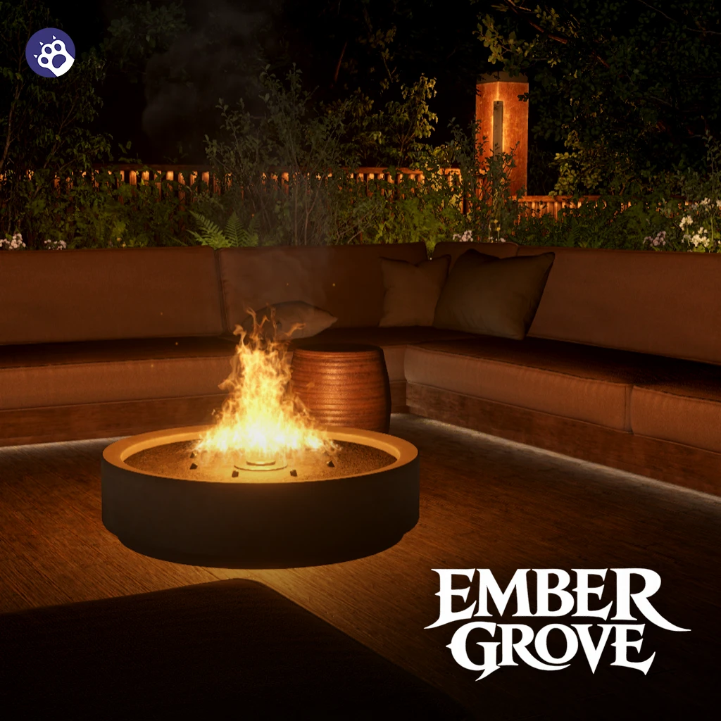 [Warudo] Ember Grove | 숲속 야외 라운지