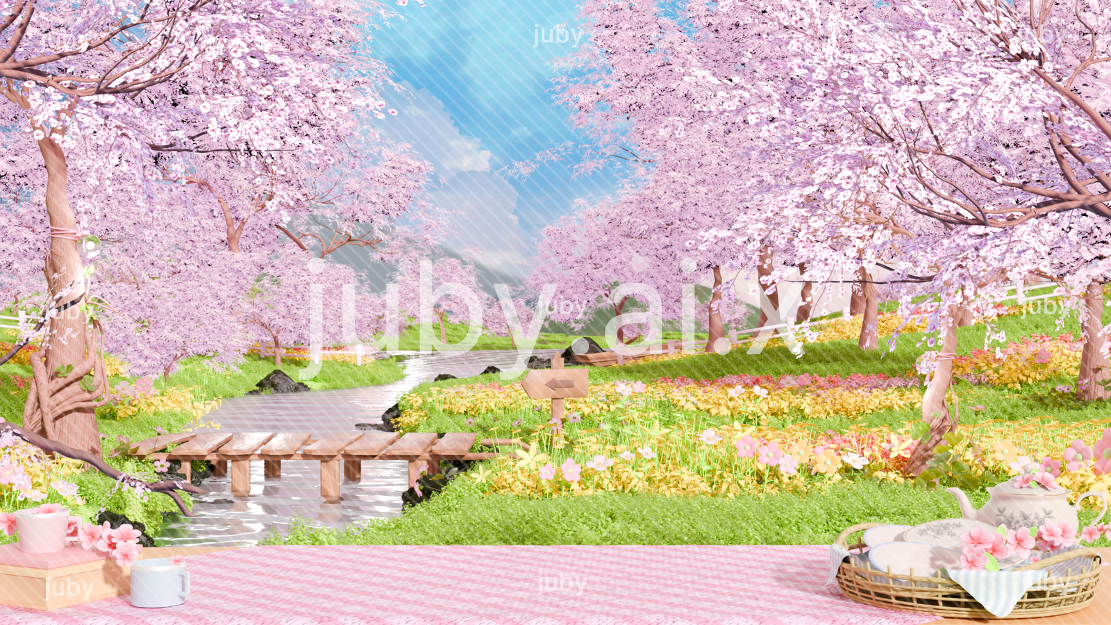 StelLive Cherry Blossom Picnic