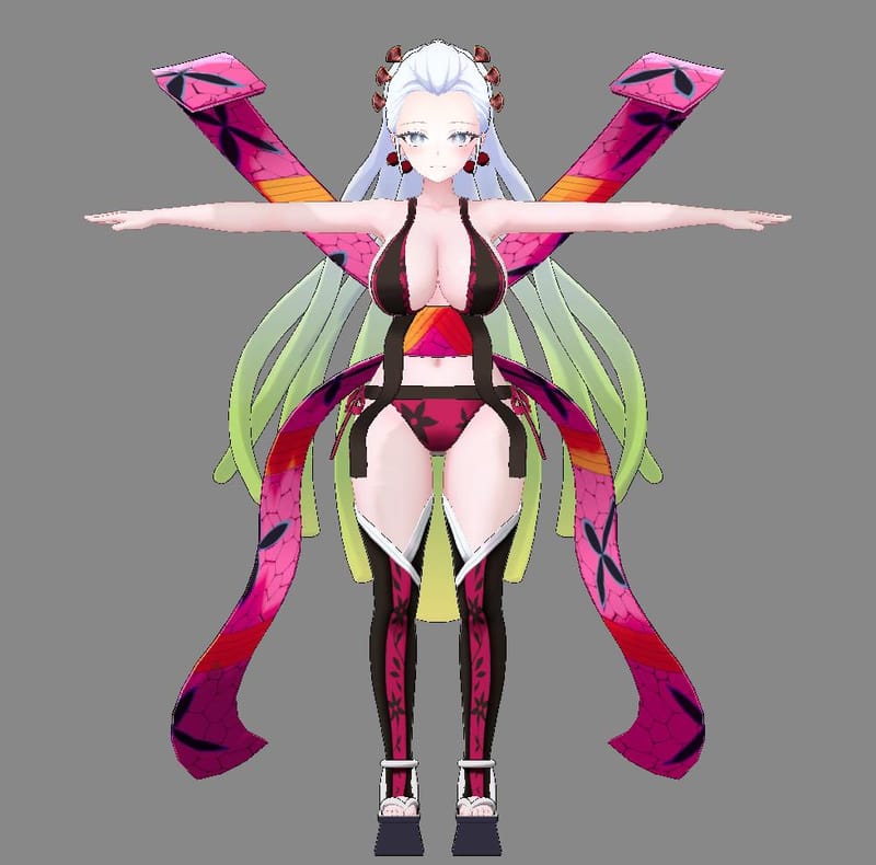 [류채아님] 다키 코스프레 헤어 + 의상