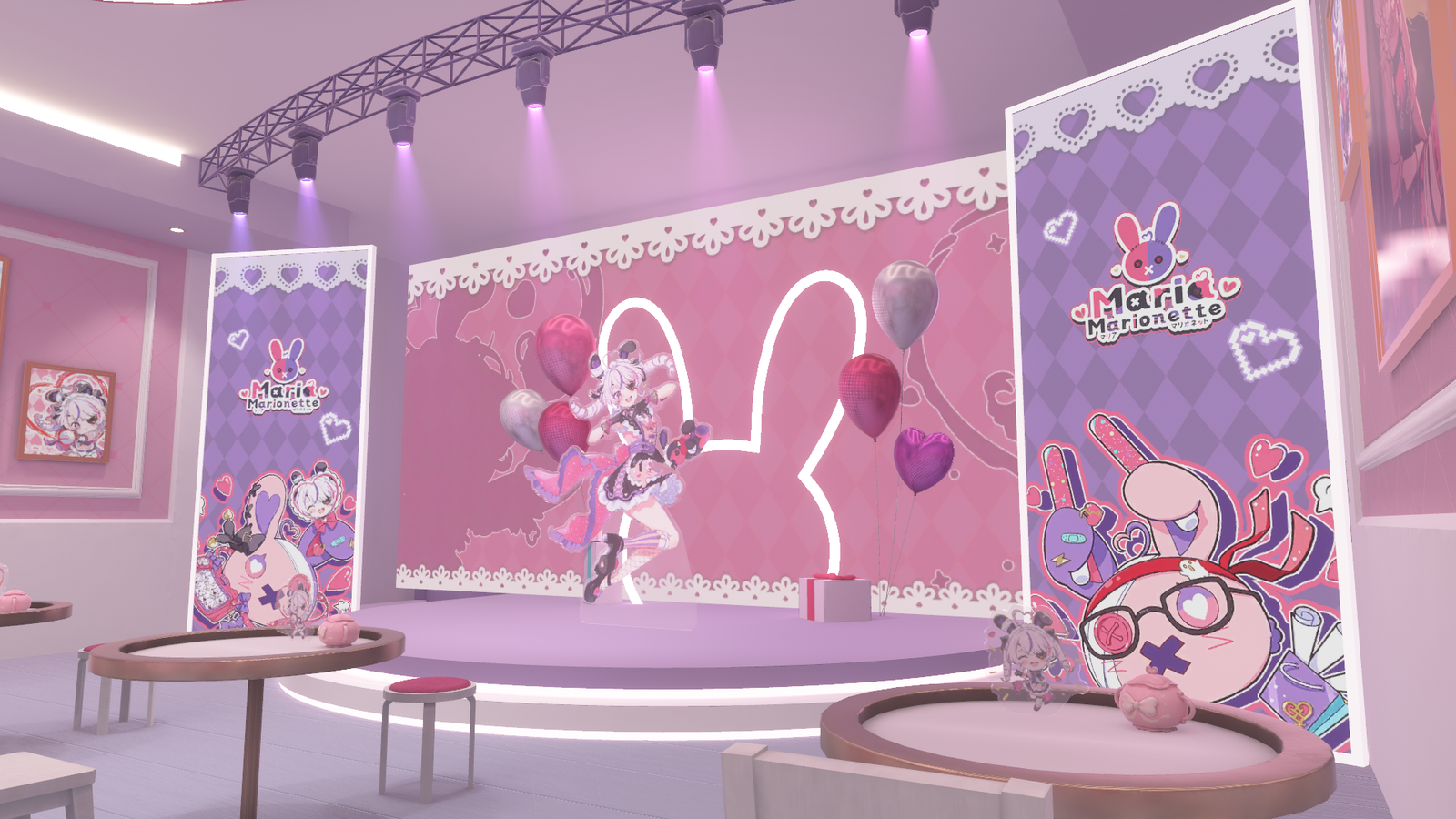 [VRChat] 니지산지EN '마리아 마리오네트'님 퍼펫 카페
